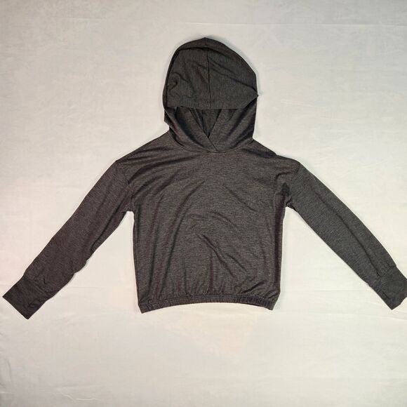 GapFit Kids Fit Tech Hoodie Size Medium (8-9) Gray Heather - Picture 2 of 8